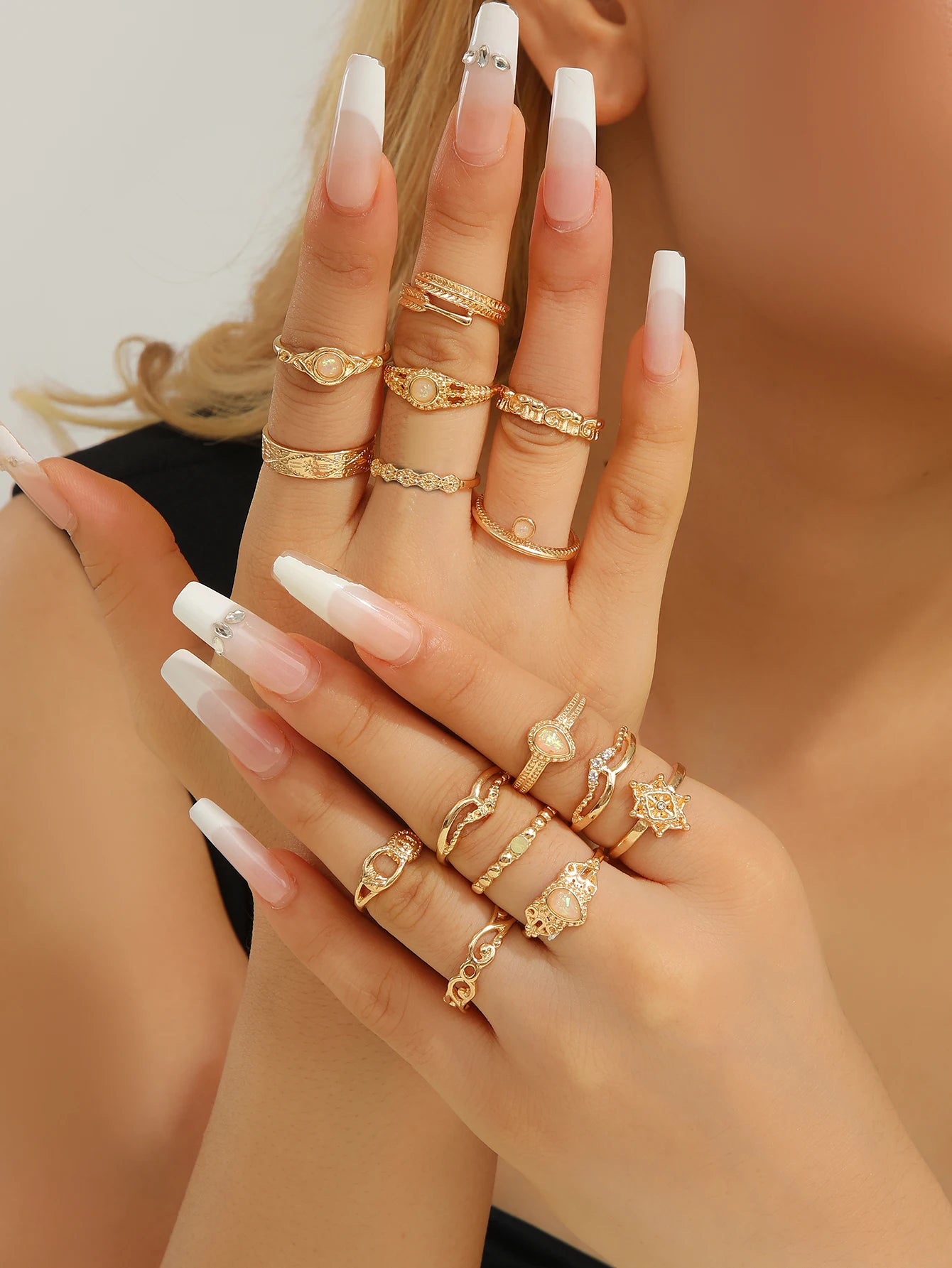 Ensemble de 22 bague tendance 2025